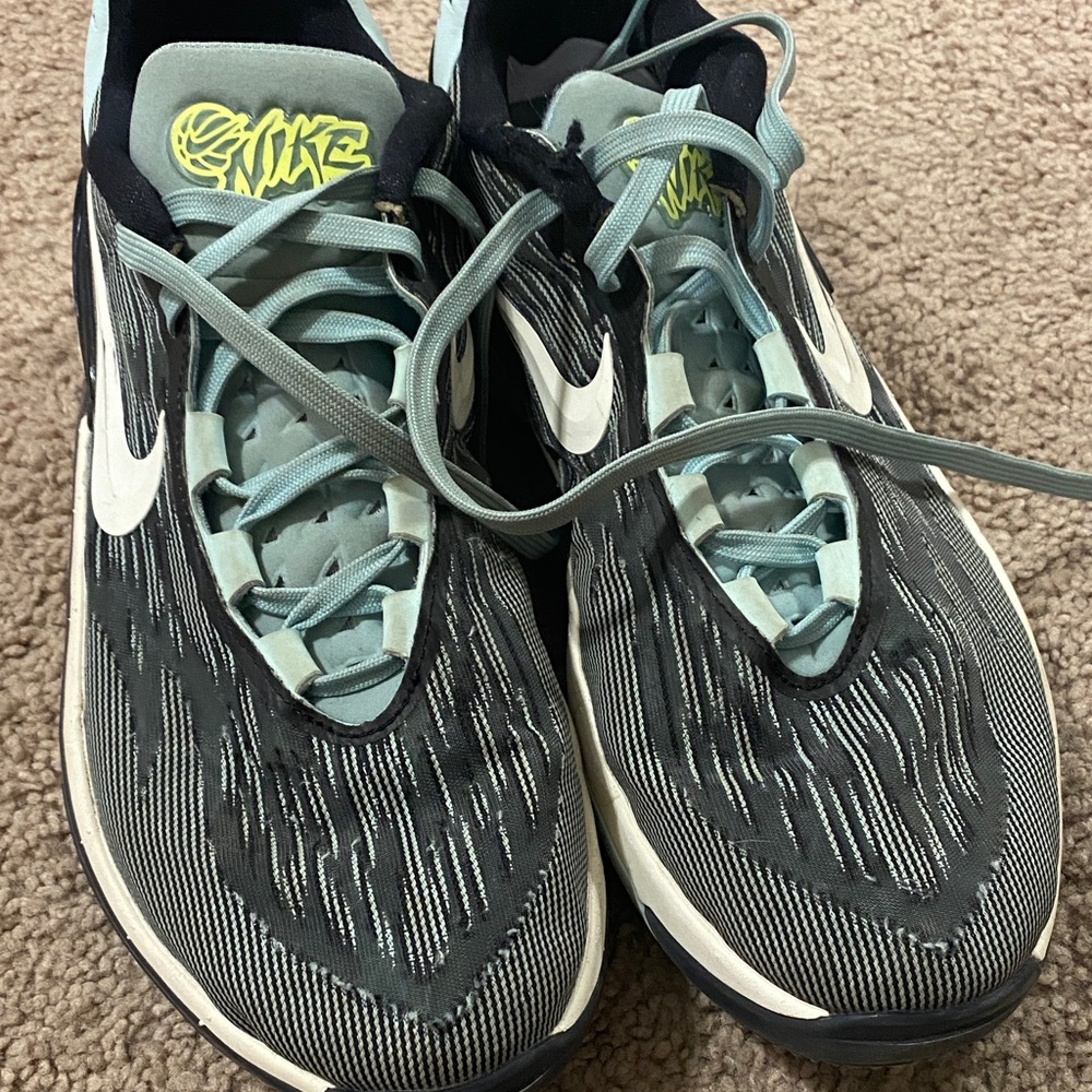 Nike Black and Light Blue Running Shoes